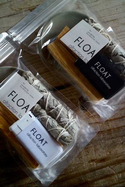 パロサント・ホワイトセージ　真鍮皿とライターのセット